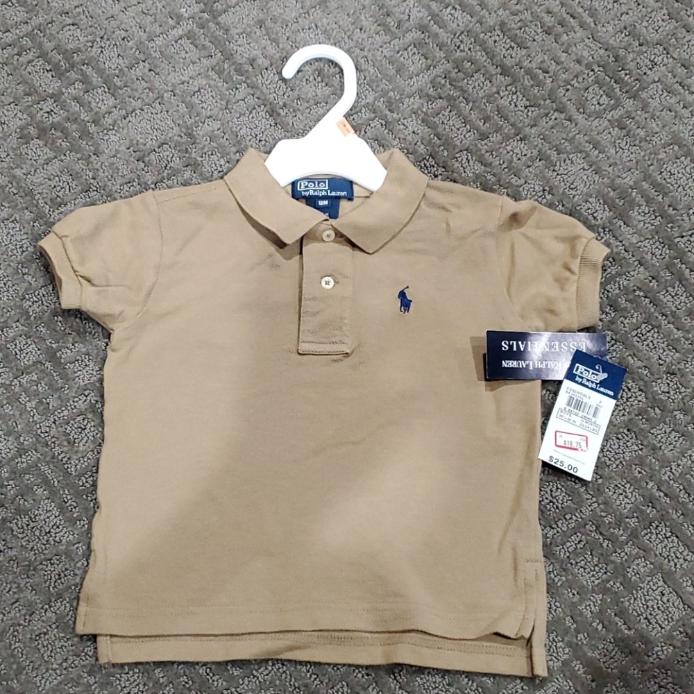 Polo Ralph Lauren Infant Taupe 12M Polo Shirt